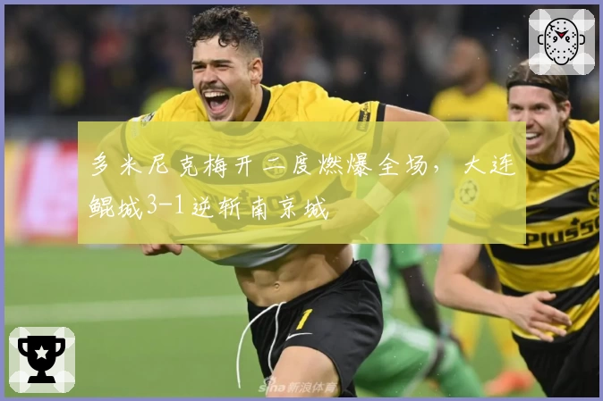 多米尼克梅开二度燃爆全场，大连鲲城3-1逆斩南京城
